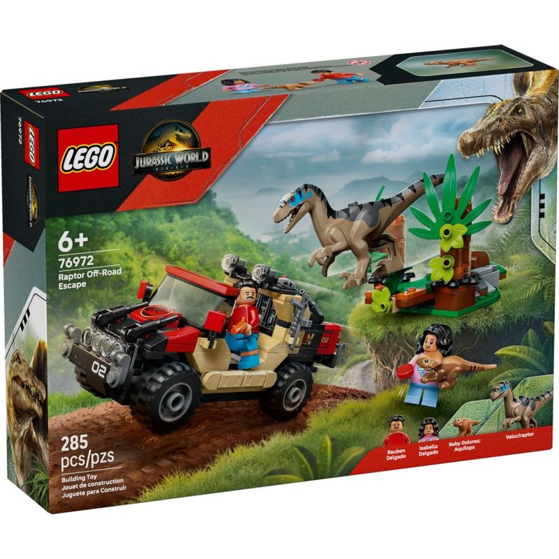 LEG76972 - LEGO Jurassic World - Raptor Off-Road Escape - 285 Pecas - 76972 1