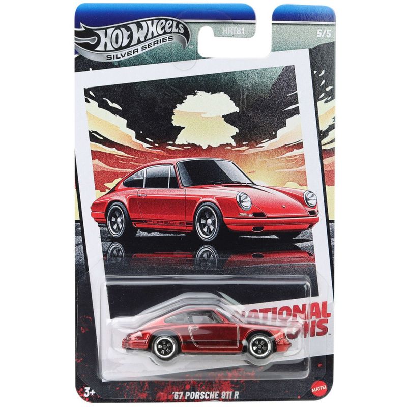 MATHRT81-JBY91---Carrinho-Hot-Wheels---Porsche-911-R-1967-Metalizado---National-Icons---164---Mattel-1