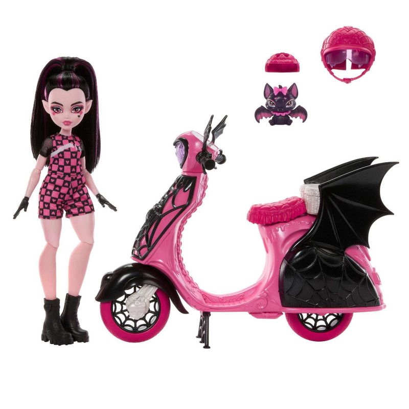 MATJDR61 - Conjunto Monster High - Draculaura e Vamptastic Scooter - Mattel 4