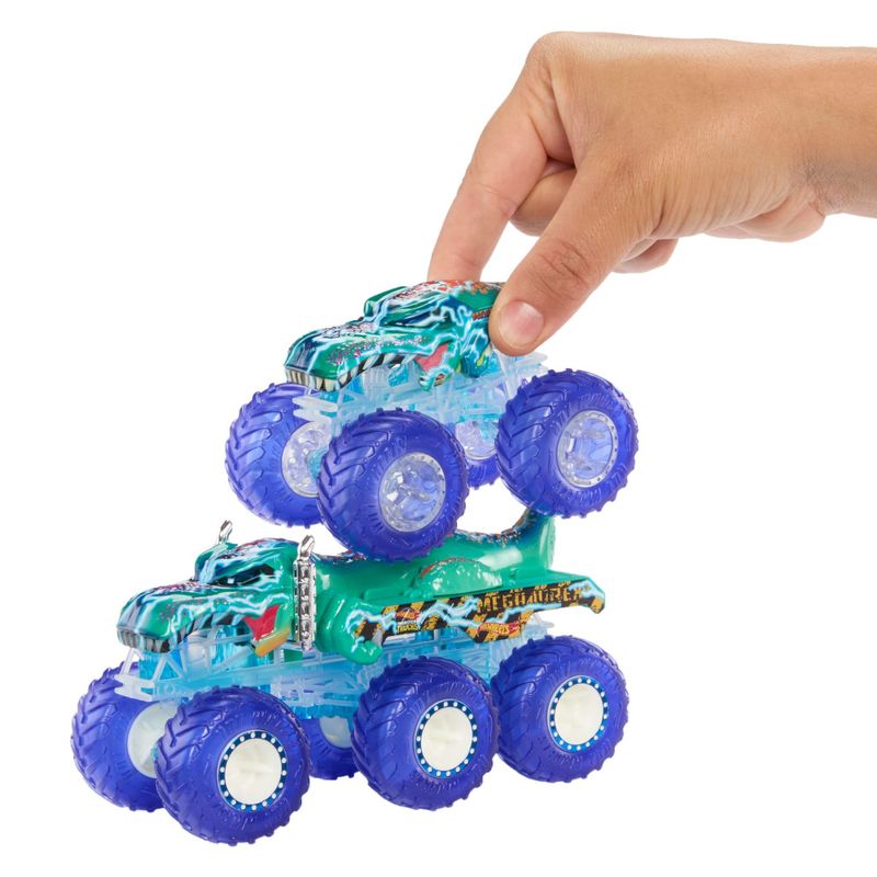 MATHYJ29 - Conjunto de Carrinhos Hot Wheels - Mega-Wrex e Tiger Shark - 164 - Mattel 5