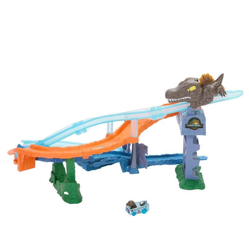 MATJFP32 - Pista com Carrinho Hot Wheels - Colisao e Agua - Jurassic World Rebirth - Mattel 2