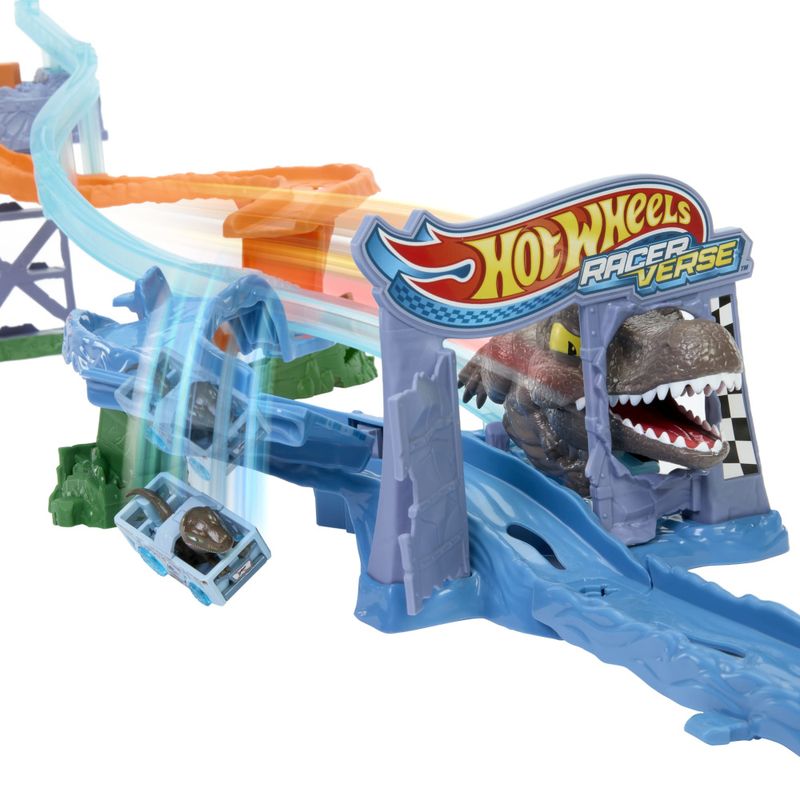 MATJFP32 - Pista com Carrinho Hot Wheels - Colisao e Agua - Jurassic World Rebirth - Mattel 4