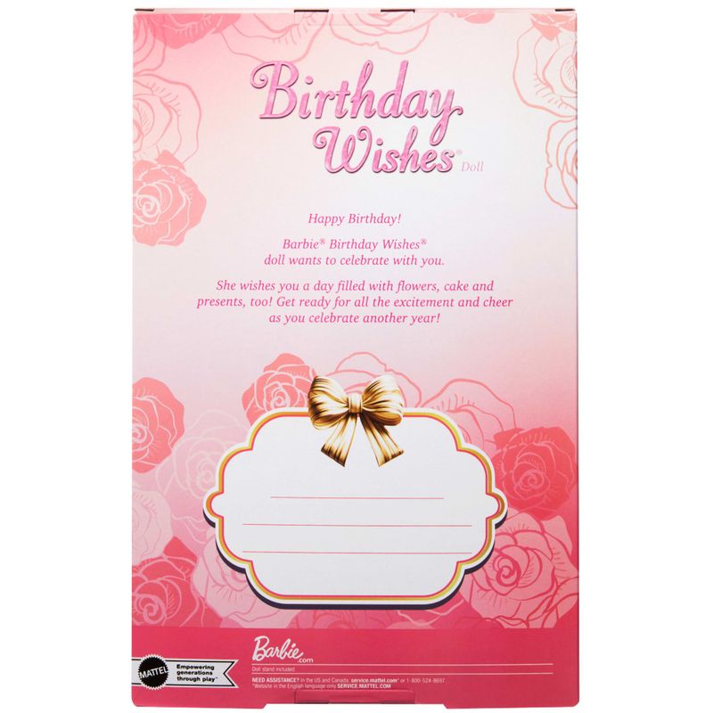 MATJBJ07 - Boneca Barbie Signature - Birthday Wishes - Mattel 7