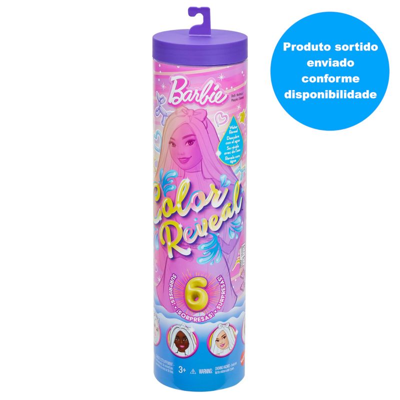 MATJFY73 - Boneca Barbie Surpresa - Animais de Balao - Color Reveal - Sortido - Mattel  1