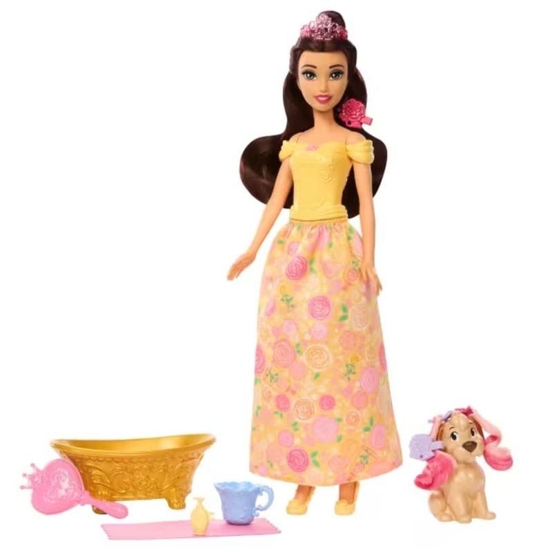 MATJFC42 -  Princesa - Hora do Banho com Bella - Casa de Bonecas - Disney - Mattel 2