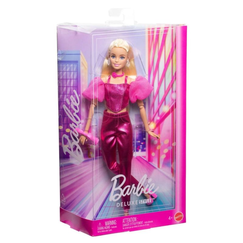 MATJFP40 - Boneca Barbie Fashion - Deluxe - STYLE - Traje Metalico Rosa - Mattel 1