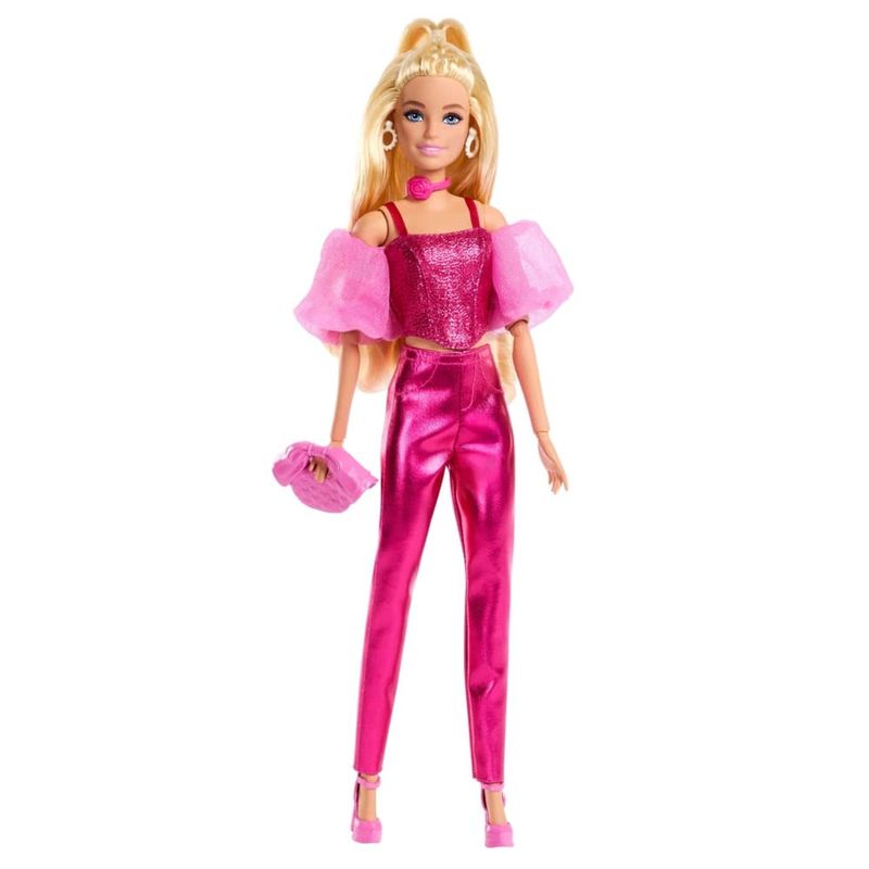 MATJFP40 - Boneca Barbie Fashion - Deluxe - STYLE - Traje Metalico Rosa - Mattel 2