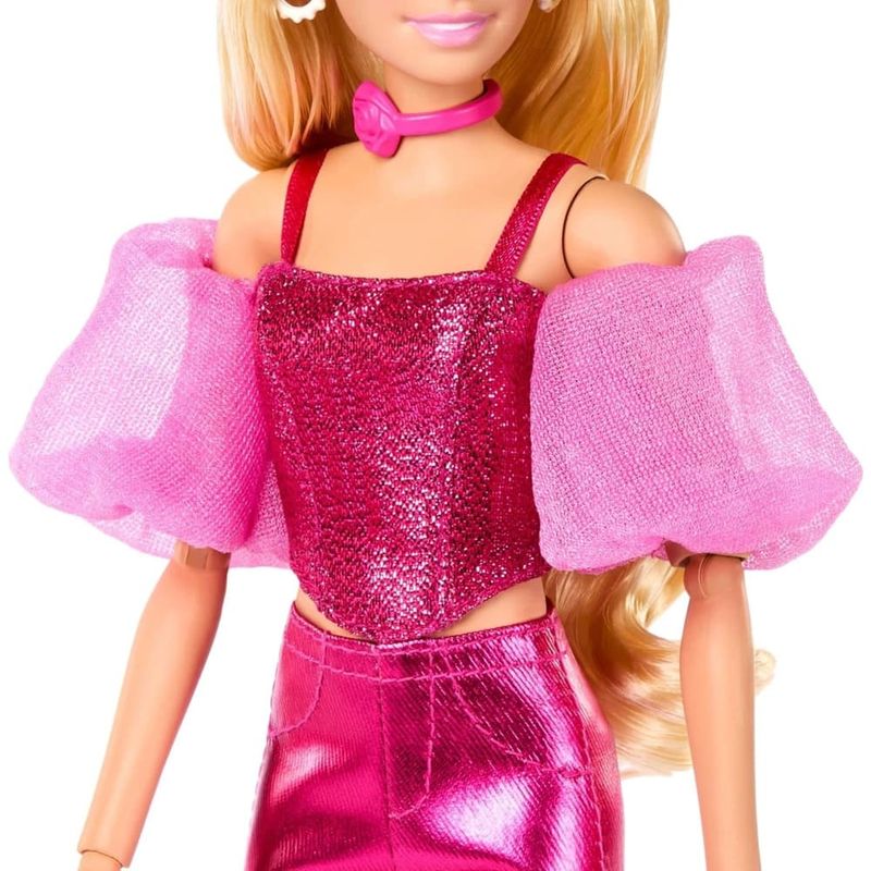 MATJFP40 - Boneca Barbie Fashion - Deluxe - STYLE - Traje Metalico Rosa - Mattel 5