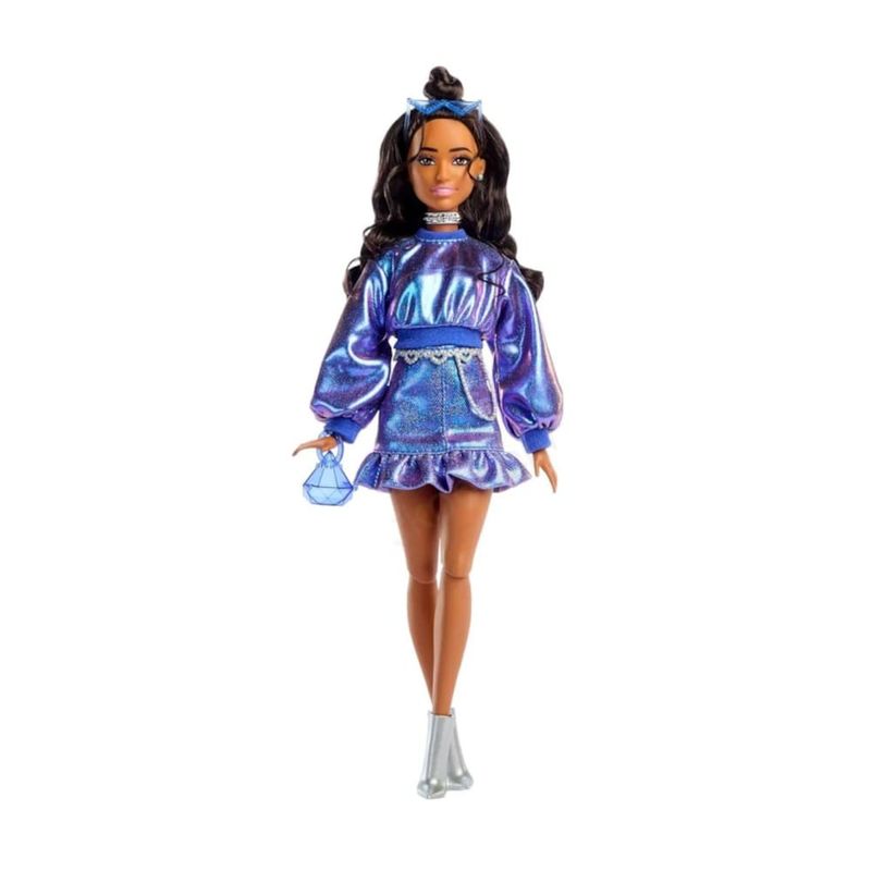 MATJFP42 - Boneca Barbie Fashion - Deluxe - STYLE - Traje Metalico Azul - Mattel  2