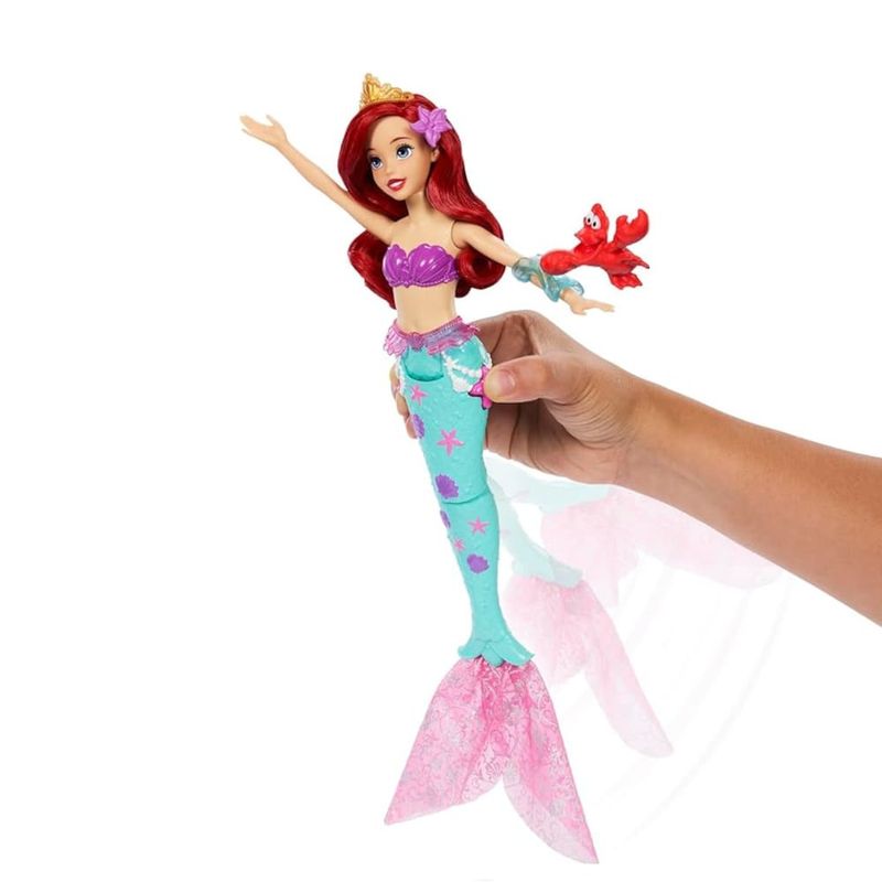 MATJFC39 -  Princesa - Ariel e Sebastian - Fundo do Mar com Golfinho - Disney - Mattel 5
