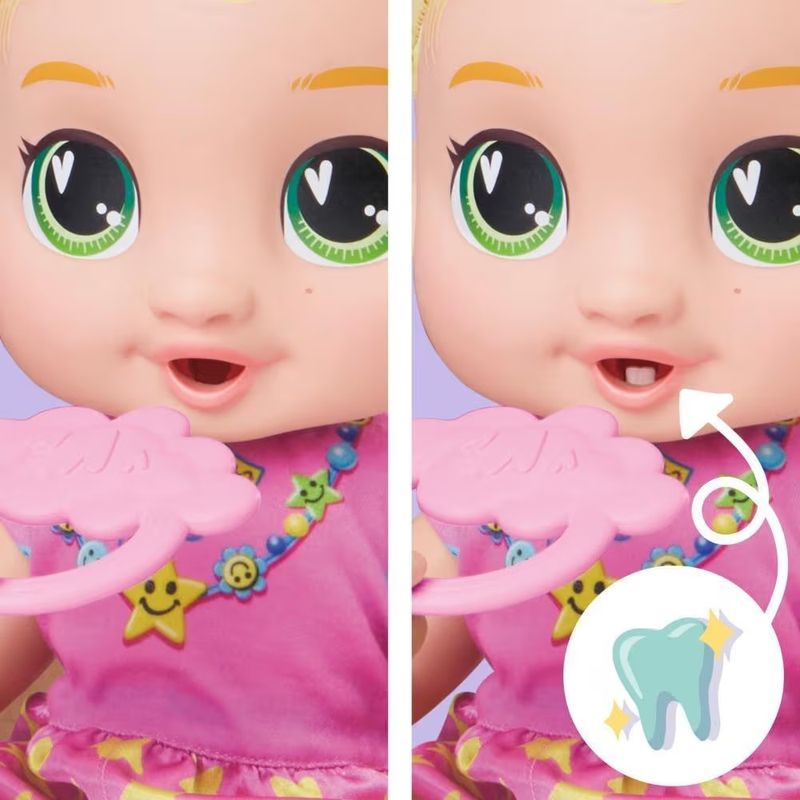 HASG1444 - Boneca Baby Alive - Bebe Que Cresce - Lala Googoo - Loira - Hasbro 6
