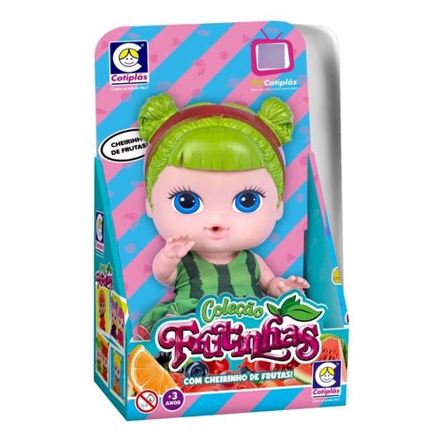 Boneca Perfumada - Melancia - Coleção Frutinhas - 18 cm - Cotiplás
