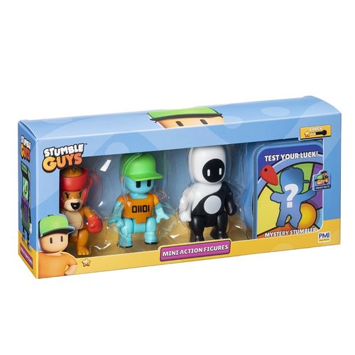 Conjunto de Figuras - Boxing Roo, Robot Guy e Yang - Stumble Guys - 07 cm - Multikids