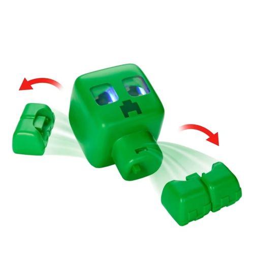 Figura Interativa - Meu Mascote Creeper - Minecraft - Mojang - Som e Luz - 14cm - Mattel