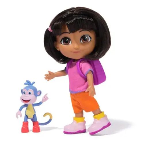 Conjunto de Mini Figuras - Dora e Botas - Dora Aventureira - 16cm - Sunny
