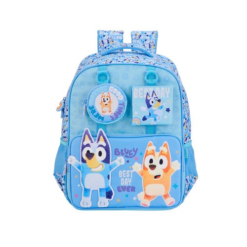 Mochila Escolar - Bluey Y com Pelúcia Estampada - 40 cm - Xeryus
