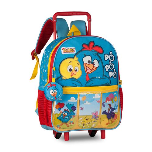 Mochila com Rodinhas - Galinha Pintadinha - 33 cm - Clio