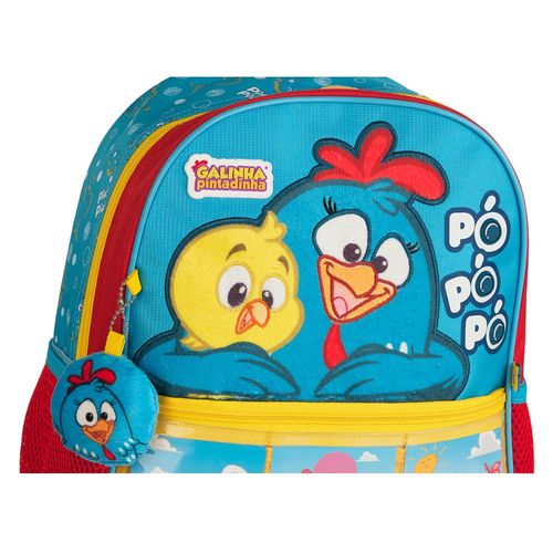 Mochila Escolar - Galinha Pintadinha - 33 cm - Clio