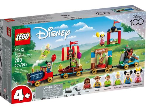 LEGO Disney - Trem de Celebração 100 anos da Disney - 200 Peças - 43212