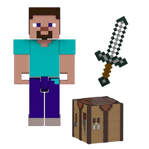 Mini Figura Minecraft - Steve - Mojang - Mattel