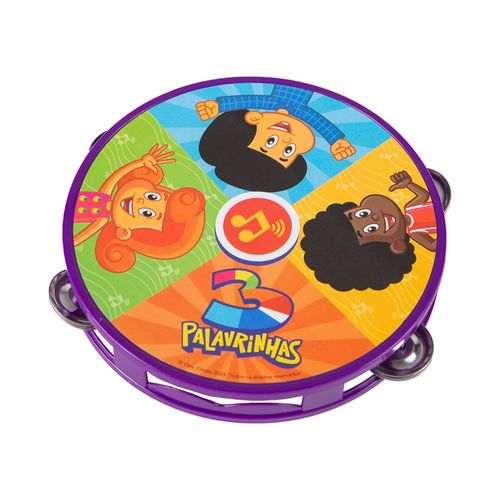 Pandeiro Infantil - 3 Palavrinhas - Yes Toys